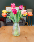 Load image into Gallery viewer, Rainbow of Tulips in Vase
