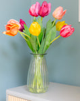 Load image into Gallery viewer, Rainbow of Tulips in Vase
