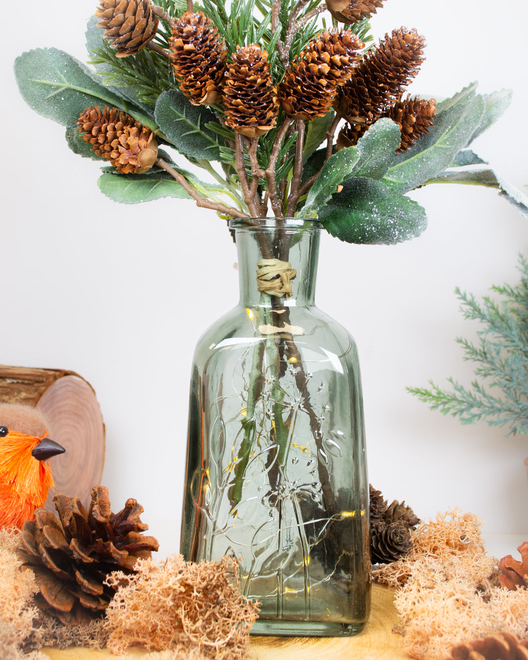 Eucalyptus & Pinecone Posy