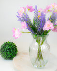 Load image into Gallery viewer, Dahlia & Lavender in Glass Vase
