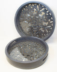 Load image into Gallery viewer, Ornate Grey Wooden Trays (2 sizes)
