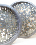 Load image into Gallery viewer, Ornate Grey Wooden Trays (2 sizes)
