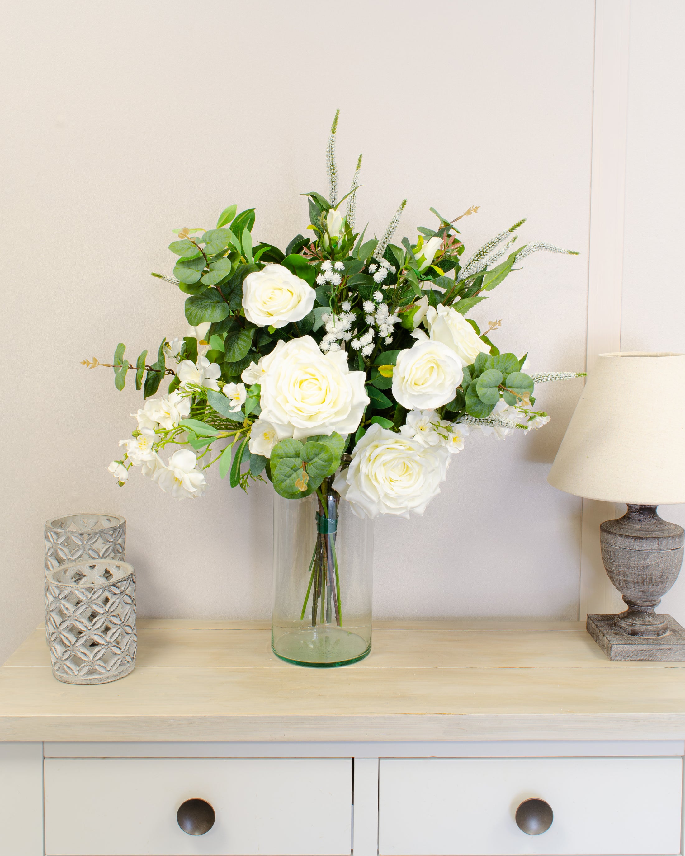 Luxury White & Green Bouquet