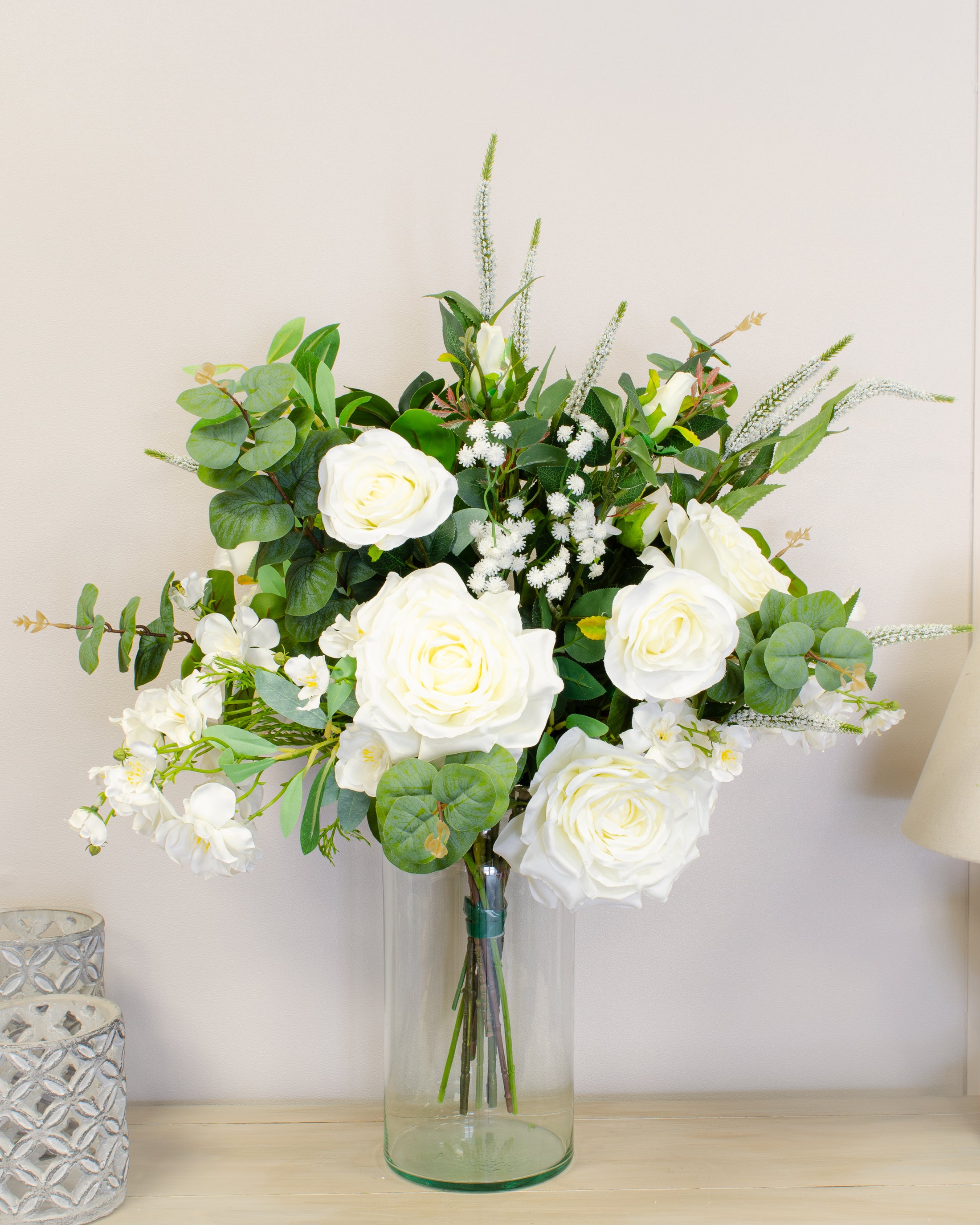 Luxury White & Green Bouquet