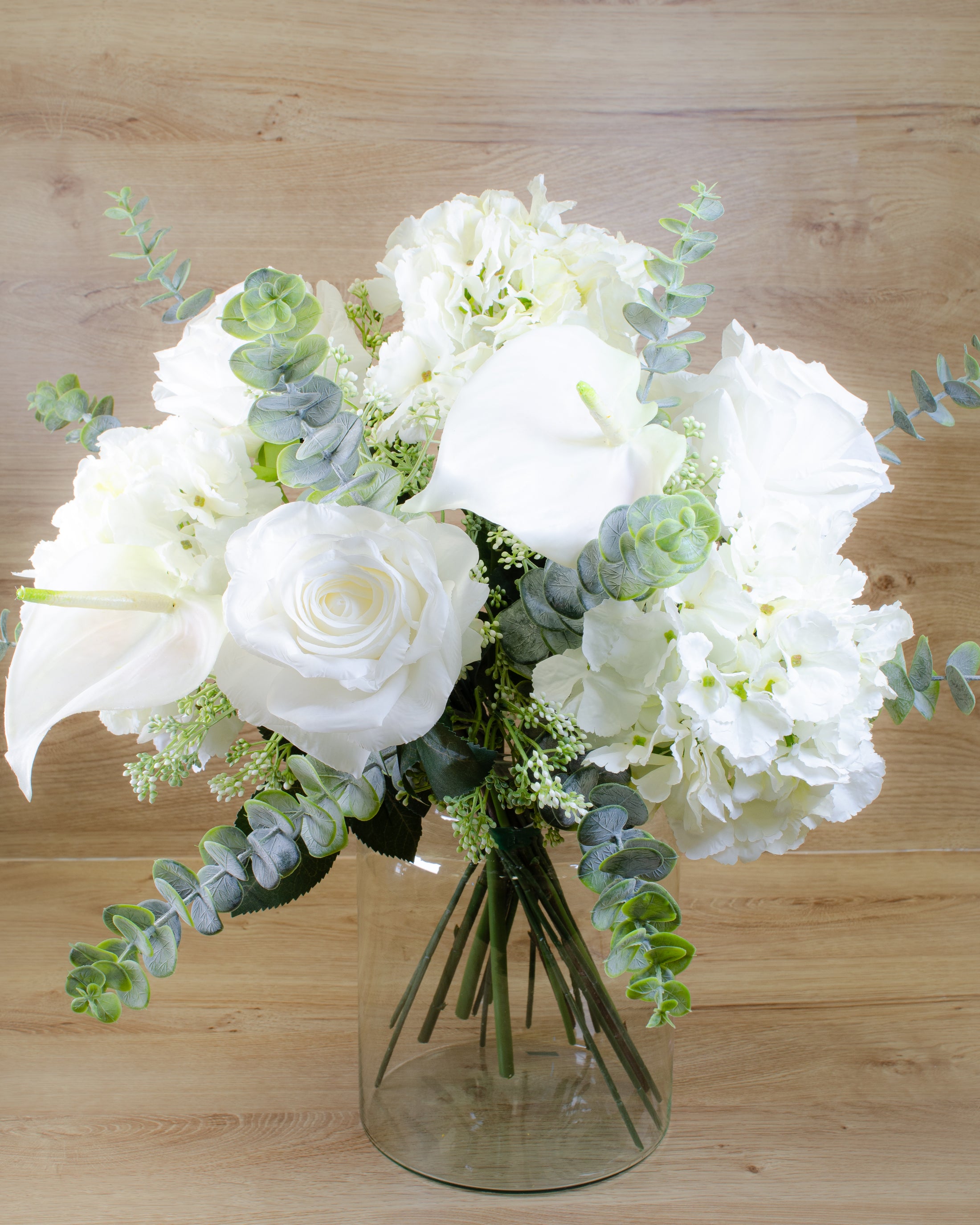 Luxury Rose & White Lily Bouquet