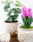 Load image into Gallery viewer, Pastel Floral Mug Rustic Planter
