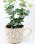 Load image into Gallery viewer, Pastel Floral Mug Rustic Planter
