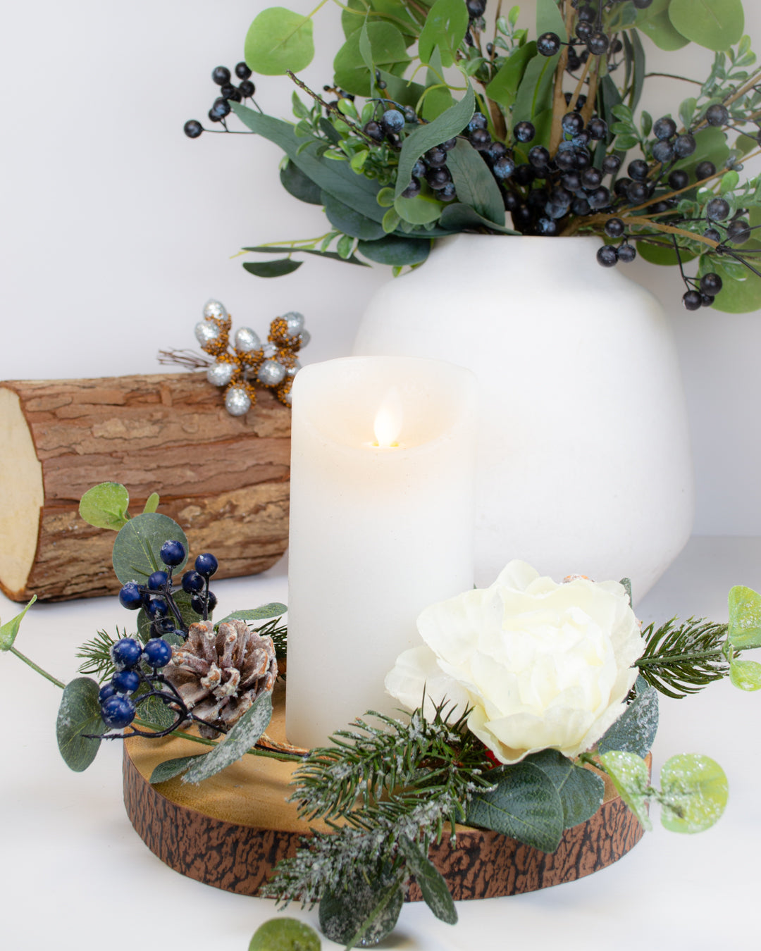 Eucalyptus & Blueberry Candle Ring