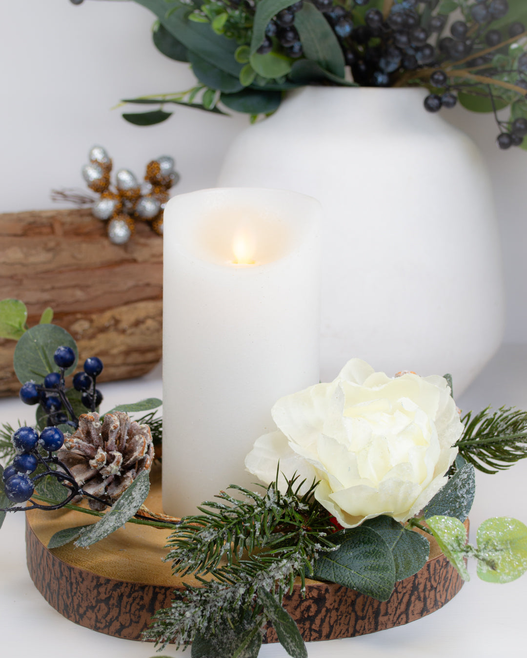 Eucalyptus & Blueberry Candle Ring