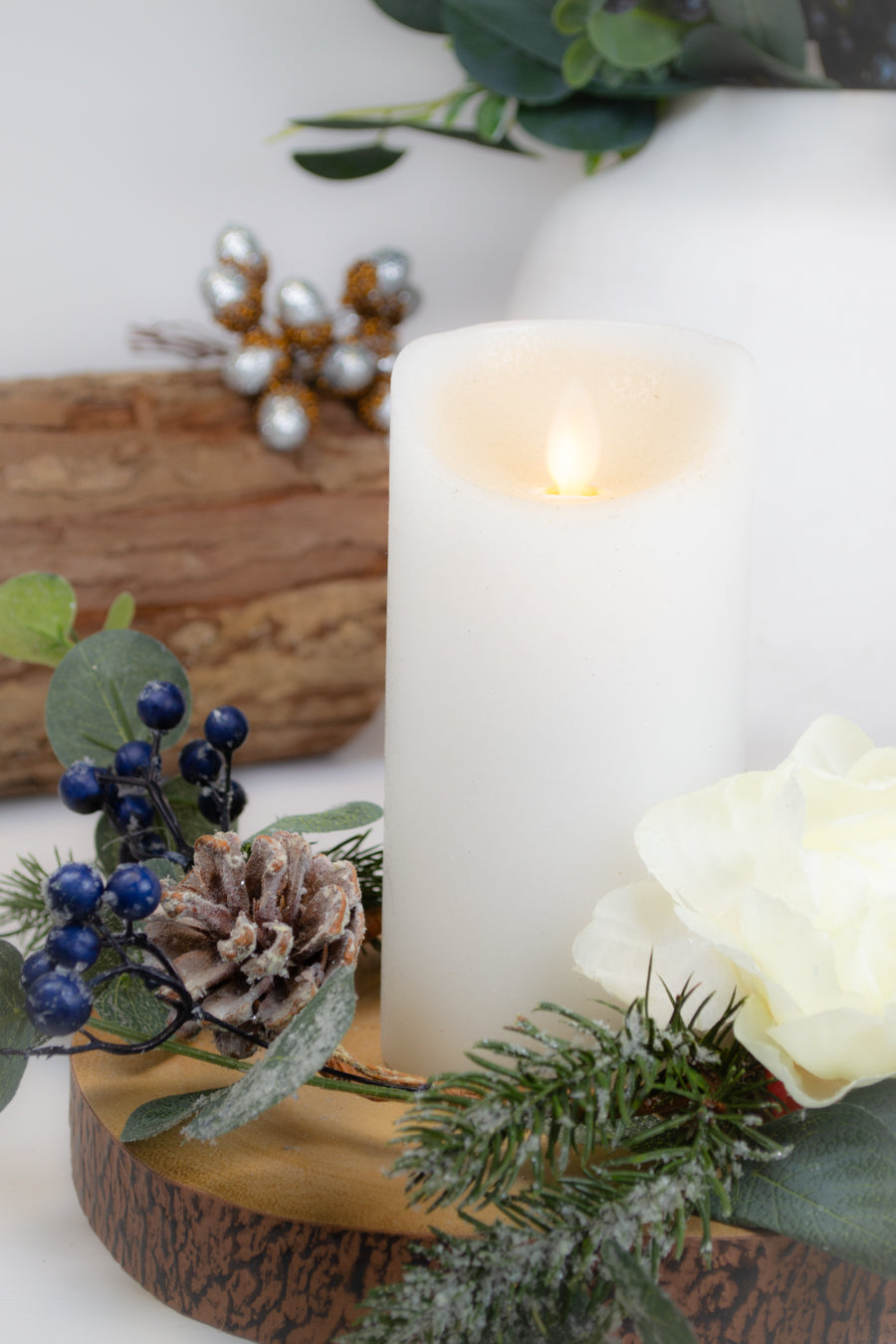 Eucalyptus & Blueberry Candle Ring