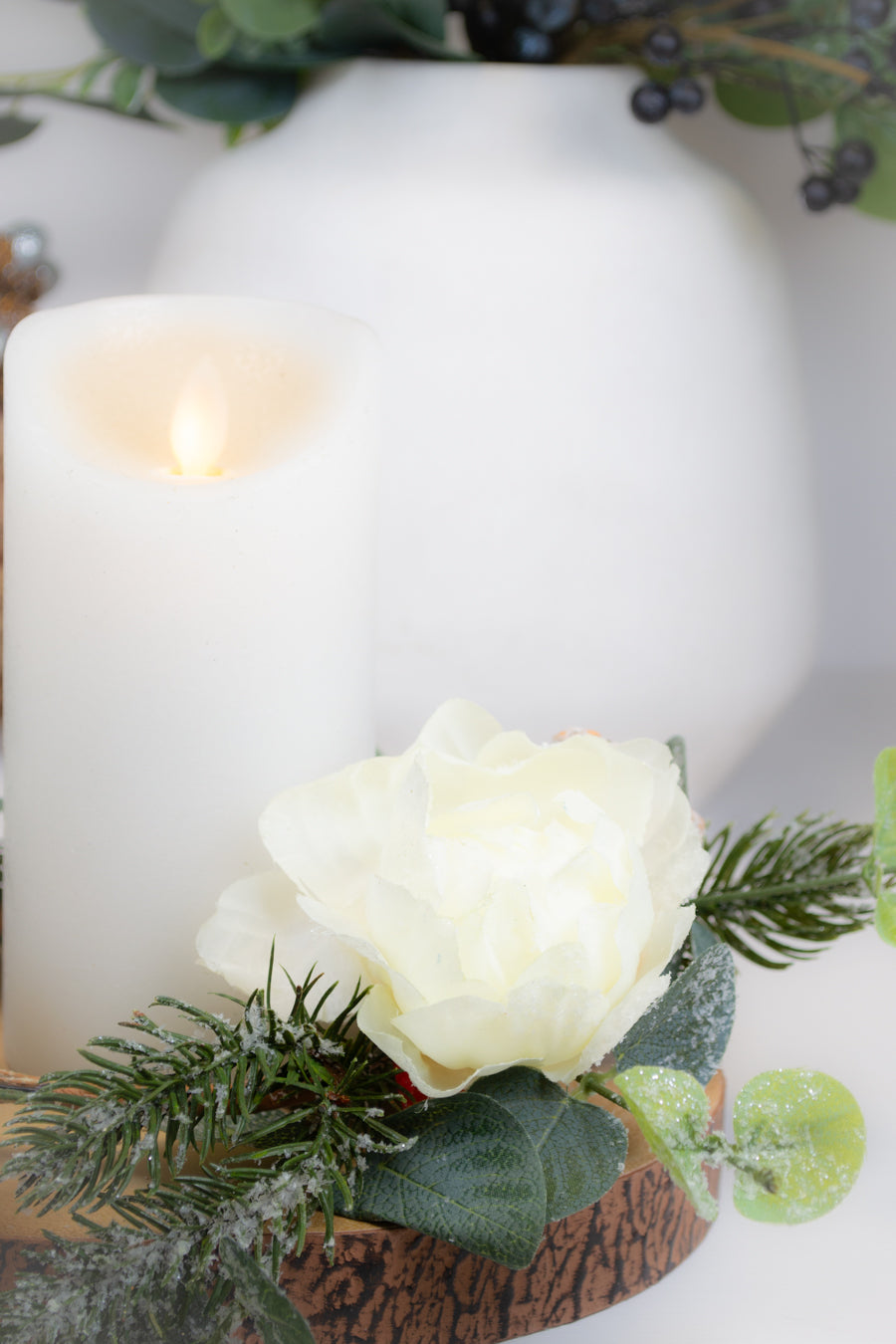 Eucalyptus & Blueberry Candle Ring