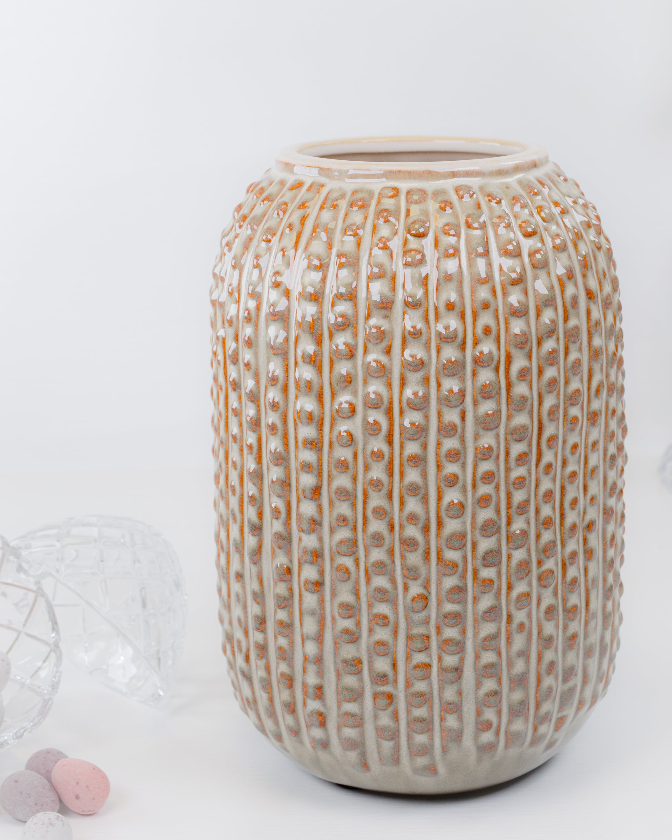 Brown Spotted Vase