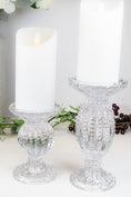 Load image into Gallery viewer, Pearl Glass Candle Stick (2 sizes)
