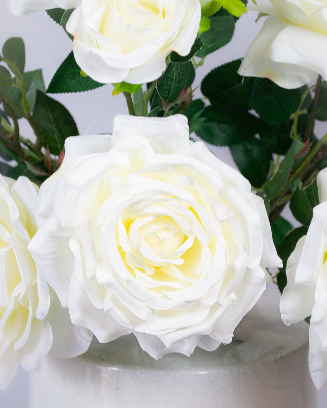 Ivory Garden Rose Spray