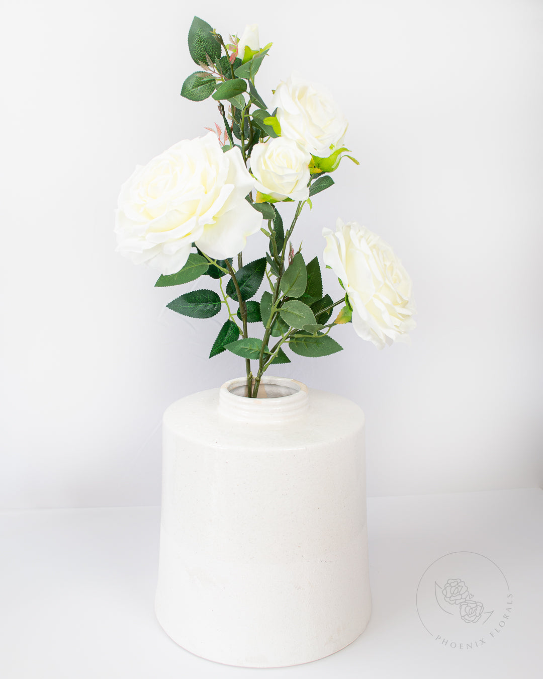 Ivory Garden Rose Spray