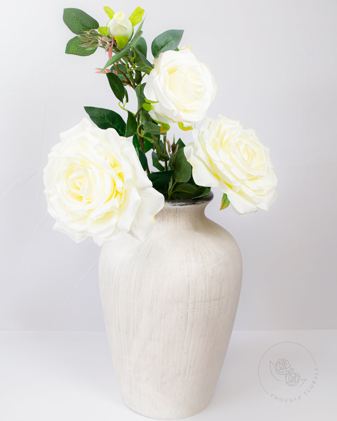 Ivory Garden Rose Spray