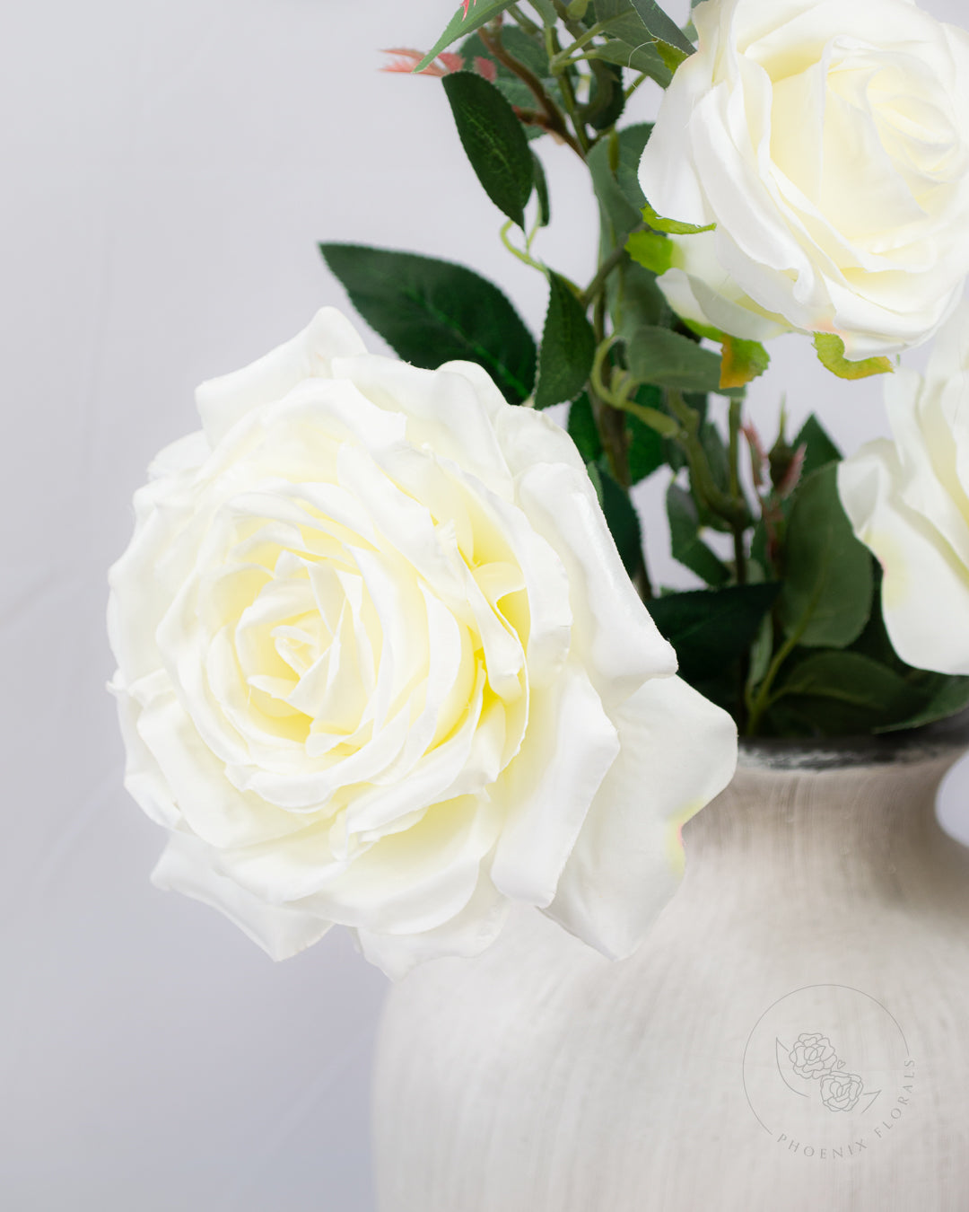 Ivory Garden Rose Spray