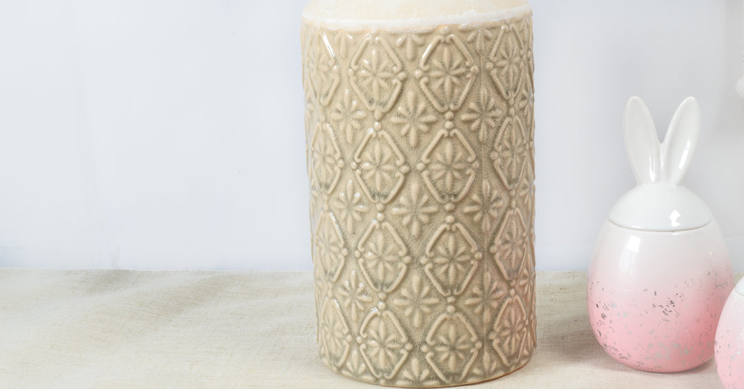 Mars Stone Patterned Vase