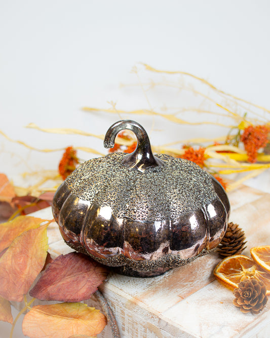 Burnished Glass Pumpkin