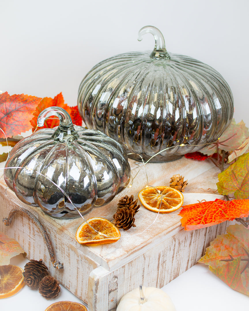 Glass Pumpkins (2 sizes)