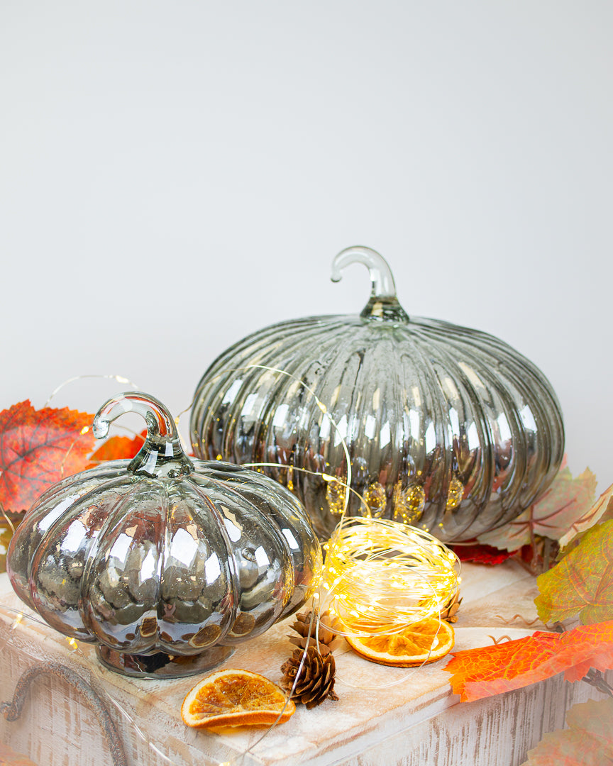 Glass Pumpkins (2 sizes)