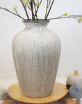 Load image into Gallery viewer, Griffin Hourglass Stone Vase
