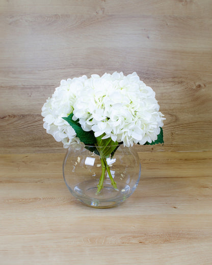 White Hydrangea Fishbowl