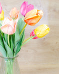 Load image into Gallery viewer, Rainbow of Tulips in Vase
