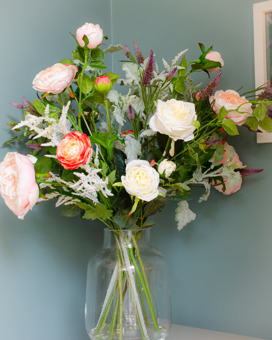 Rose & Ranunculus in Vase