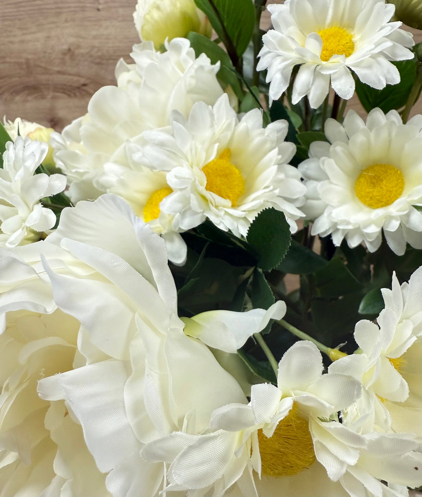 White Peony & Daisy Bouquet