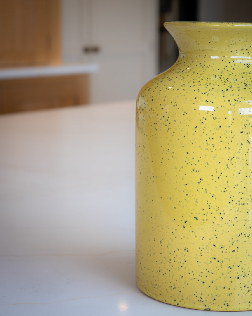 Ochre Speckled Vase