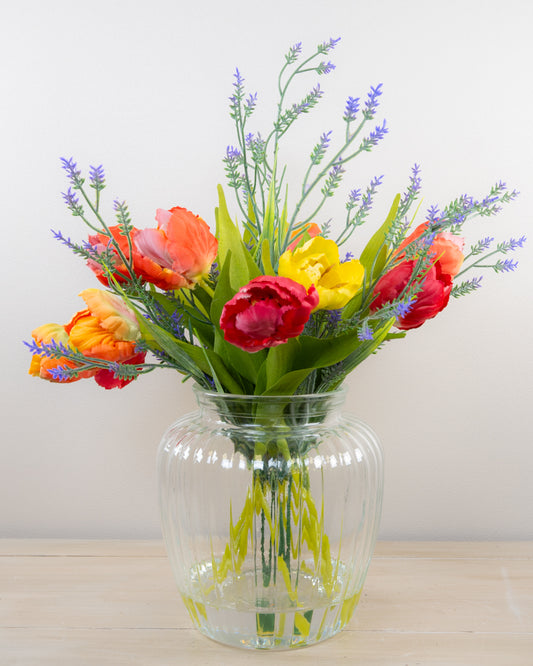 Tulips & Lavender in Vase