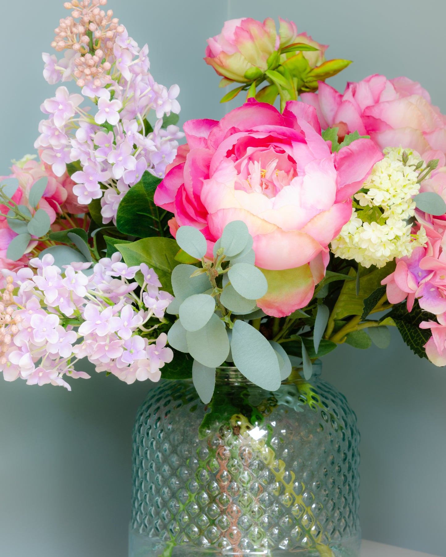English Peony Garden in Vase