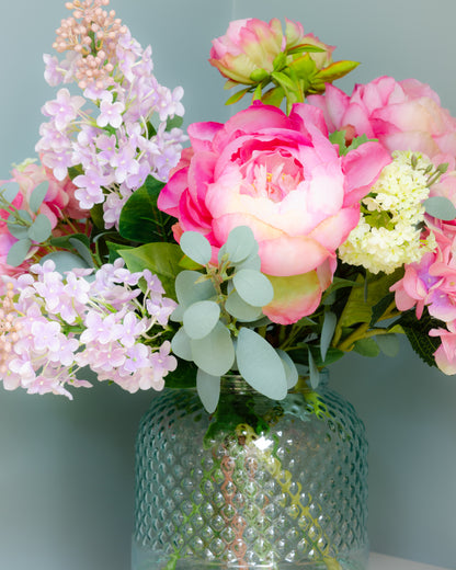 English Peony Garden in Vase