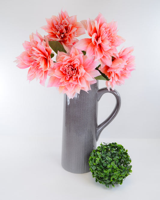 Coral Pink Dahlia Stem