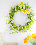 Load image into Gallery viewer, Daisy & Foliage Wreath
