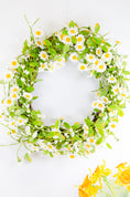 Load image into Gallery viewer, Daisy & Foliage Wreath
