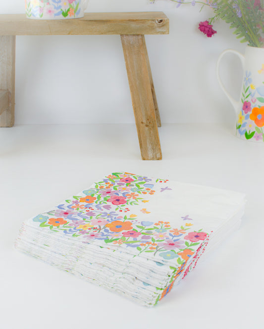 Pastel Flowers Napkins (pack of 20)