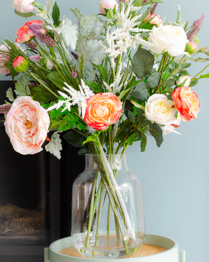 Rose & Ranunculus in Vase