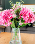 Load image into Gallery viewer, Pink Hydrangea & Meadow Flowers in Vase
