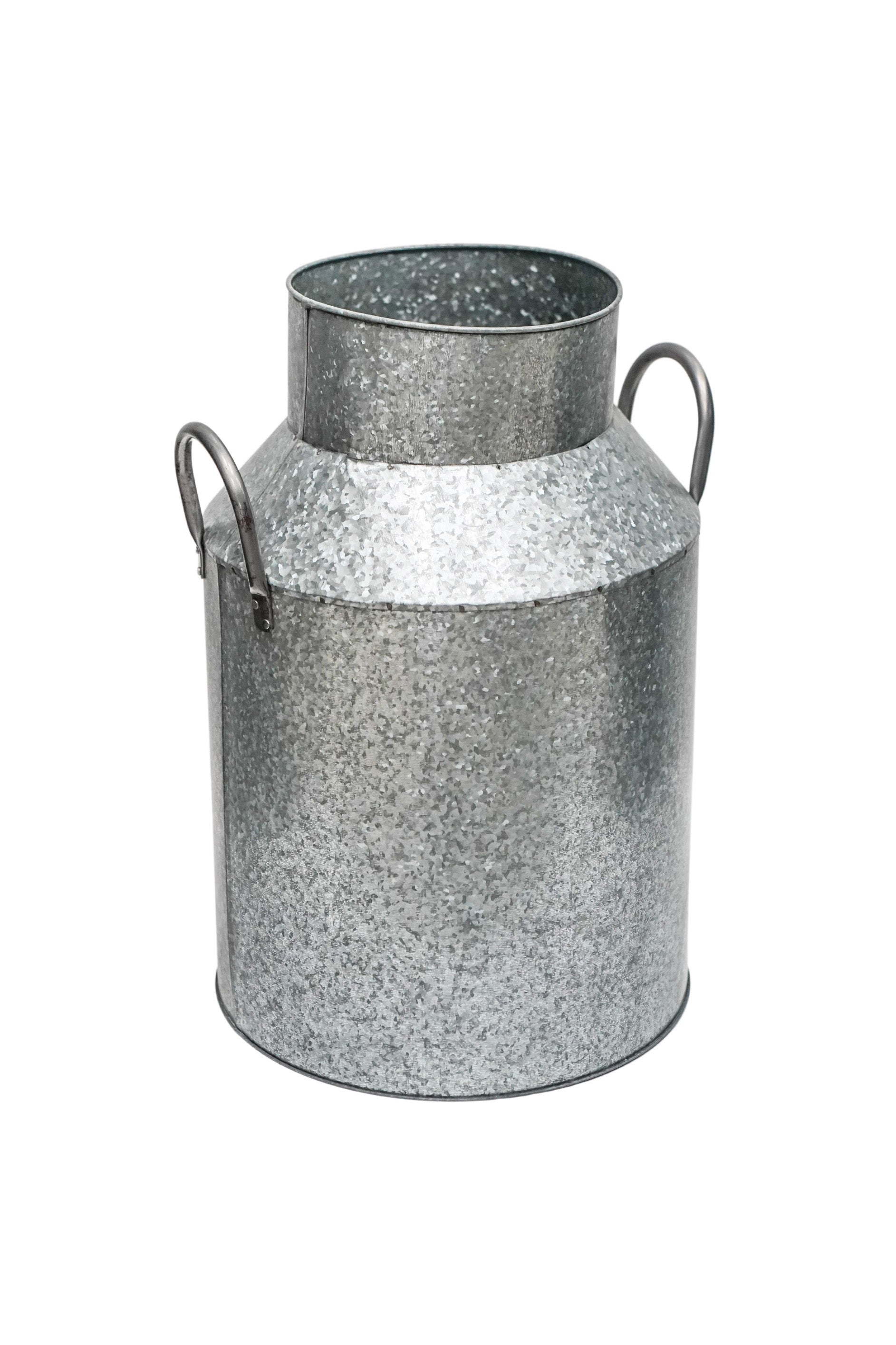 Outdoor Galvanised Milk Churn