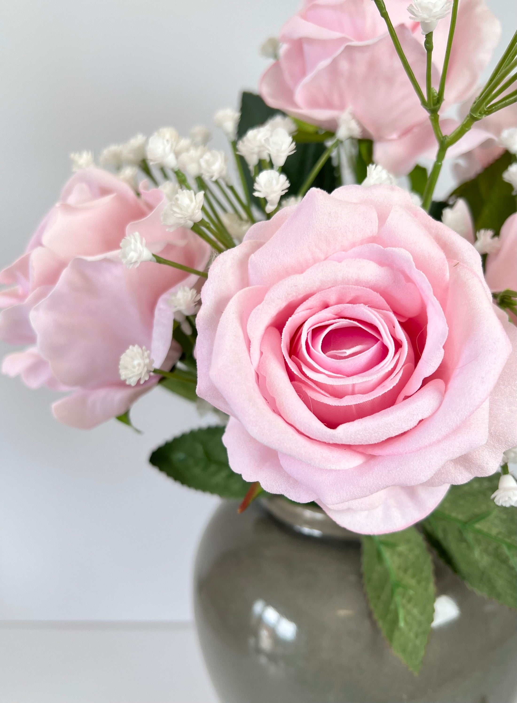 Pastel Pink Tea Rose Stem