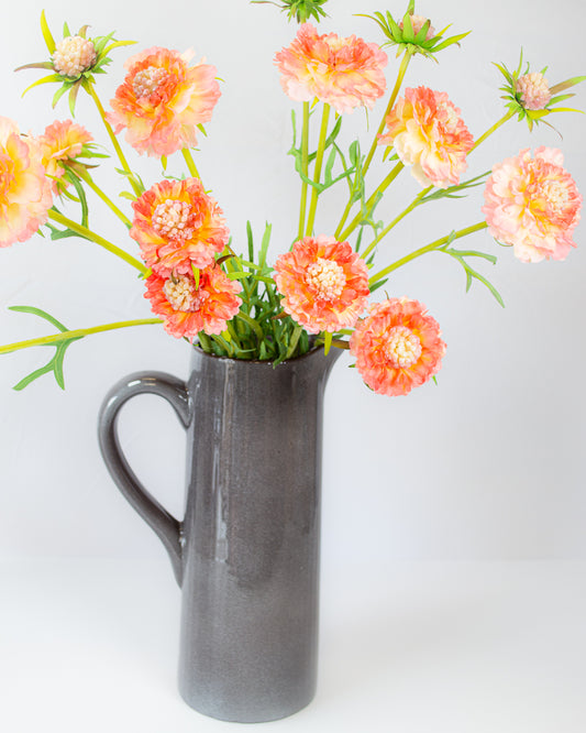 Scabiosa Spray - Coral Pink