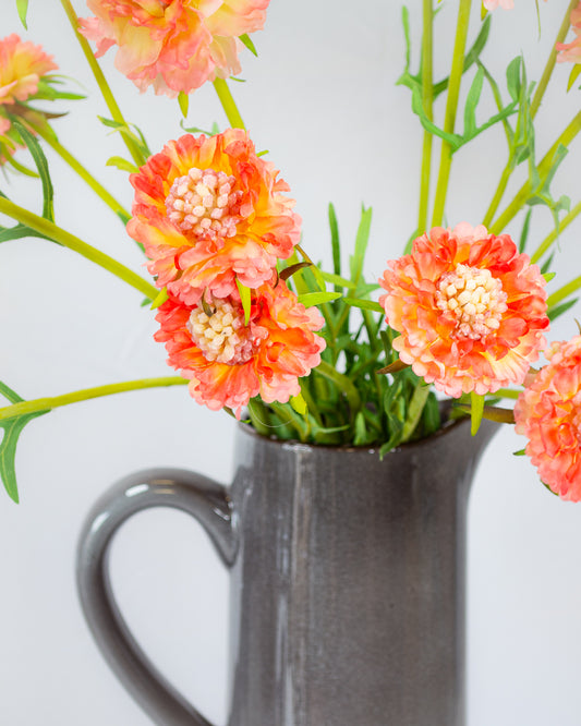 Scabiosa Spray - Coral Pink