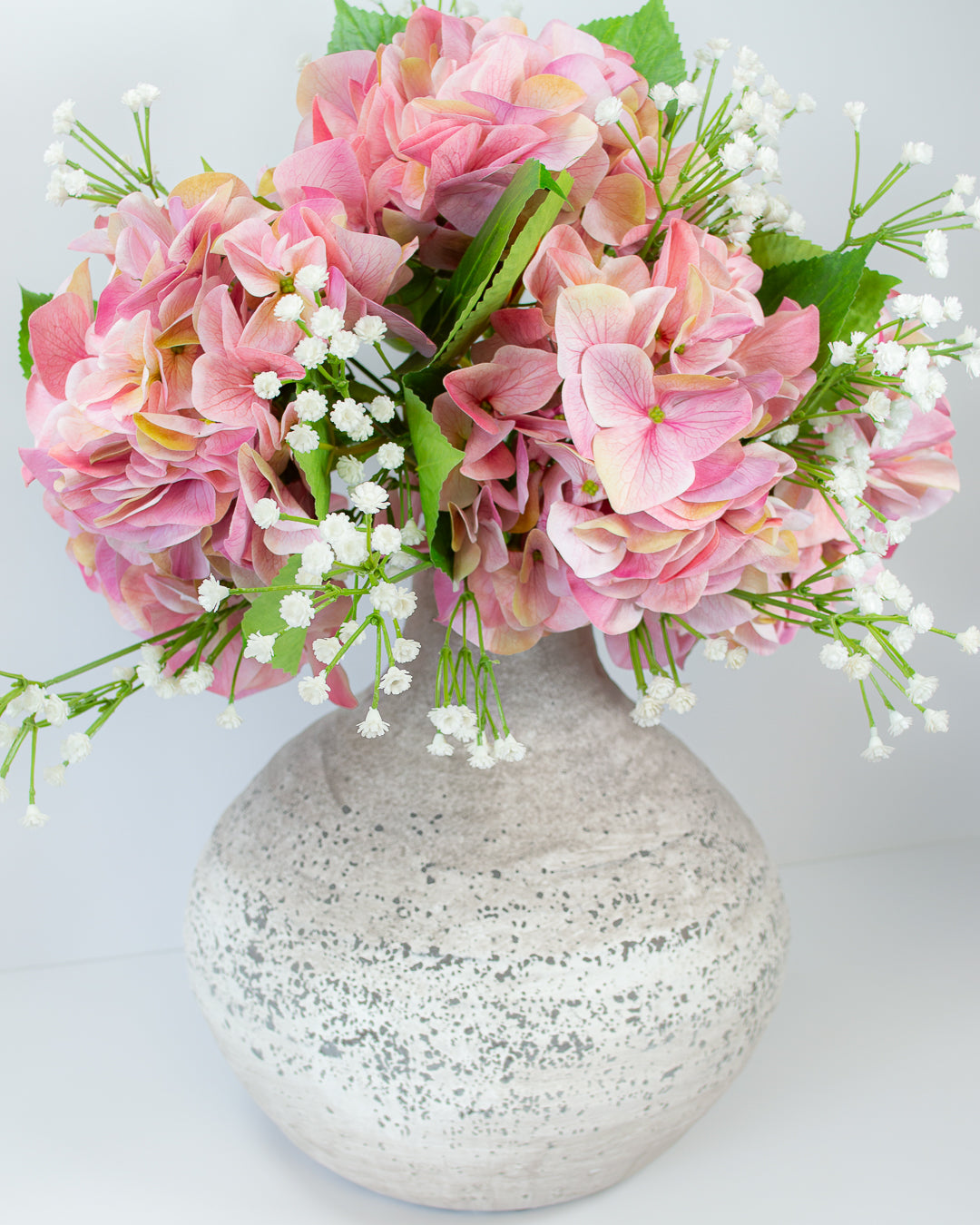 Large Pink Hydrangea Stem