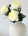 Load image into Gallery viewer, Cream Peony Stem
