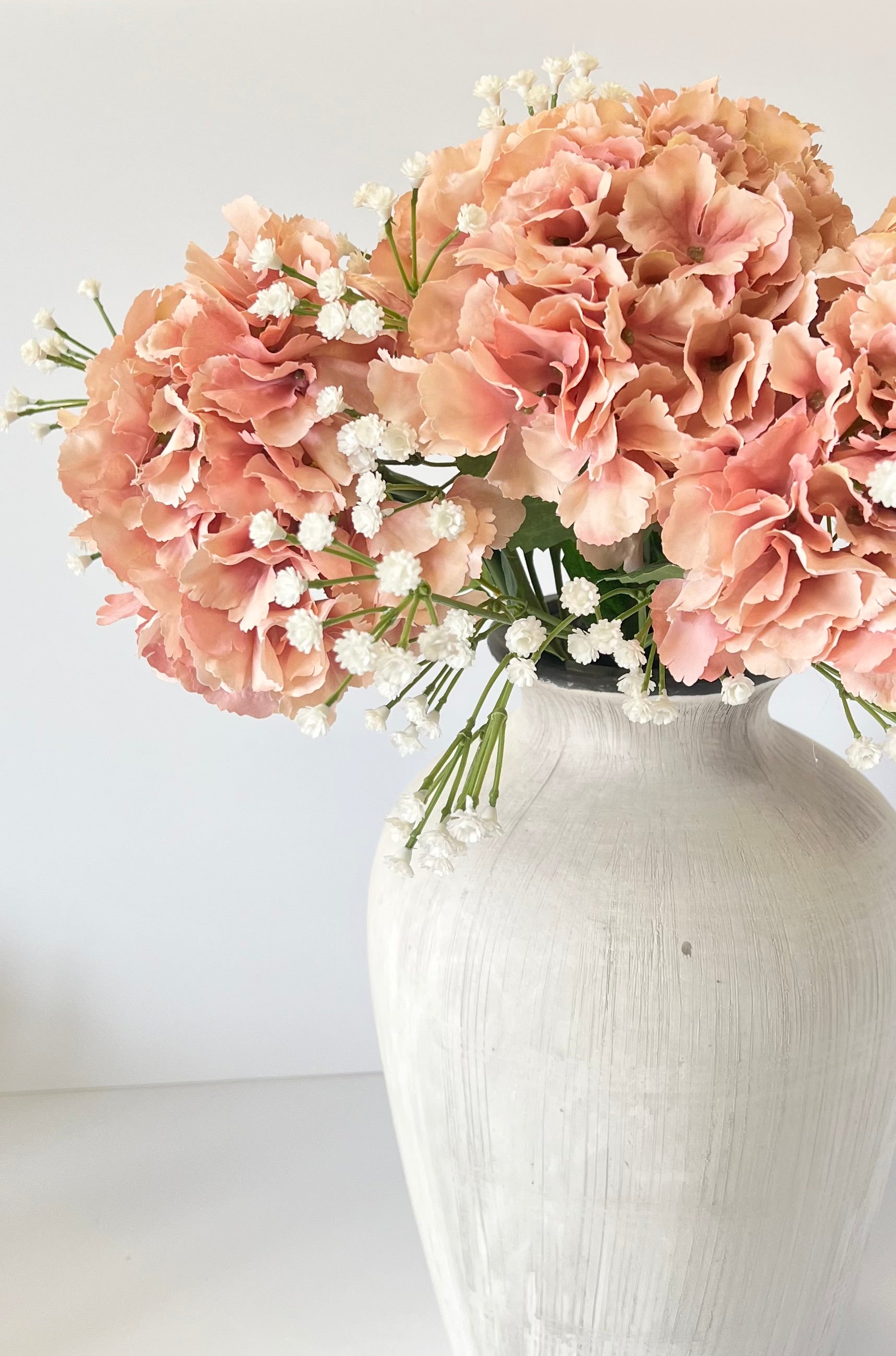 Blush Pink Hydrangea Stem