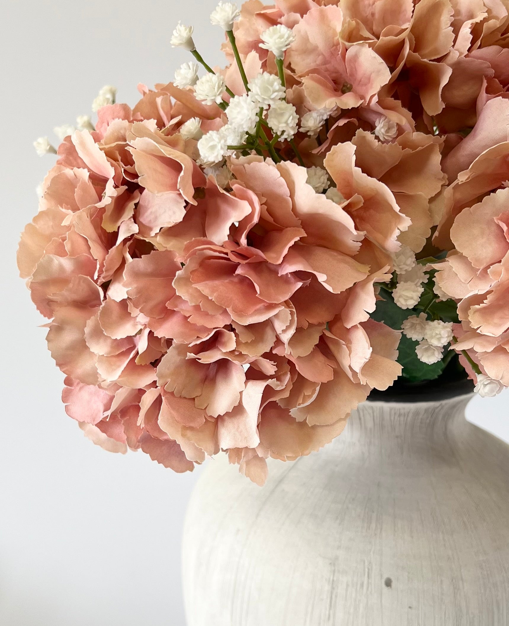 Blush Pink Hydrangea Stem