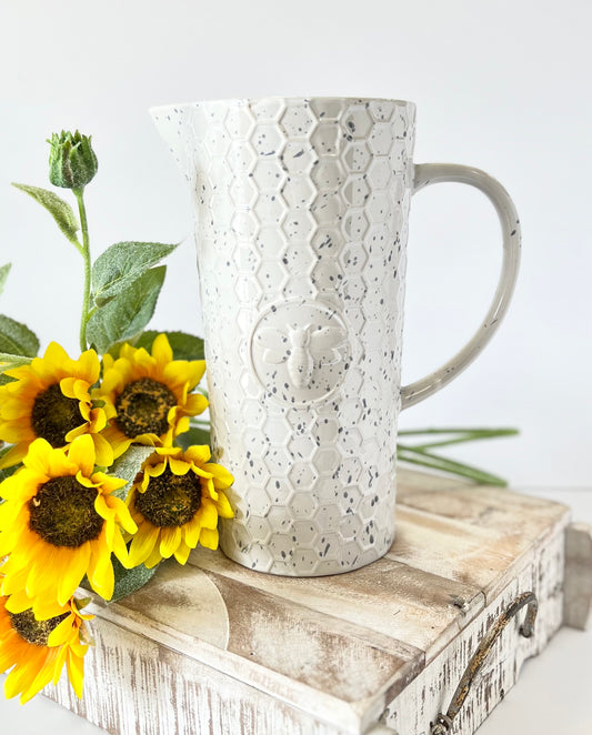 Embossed Speckle Bee Jug