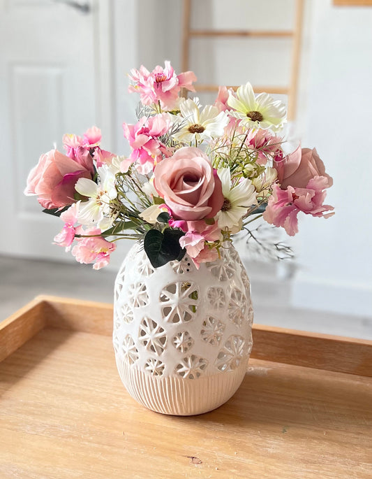 Flower Cut-Out Vase